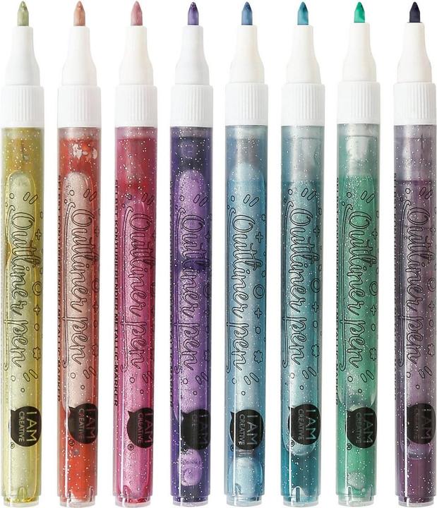 Actual product image I Am Creative Outliner Pen (Colored, 8 x)