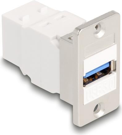 Actual product image Delock Panel Mount Keystone Module USB 5 Gbps Type-A socket to (Keystone module)
