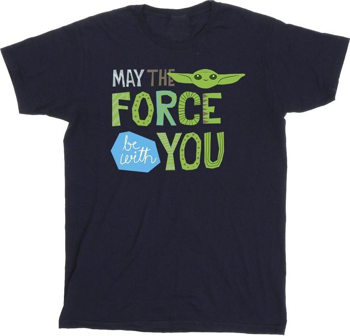 Immagine prodotto Star Wars The Mandalorian May The Force Be With You Maglietta Uomo (3XL)