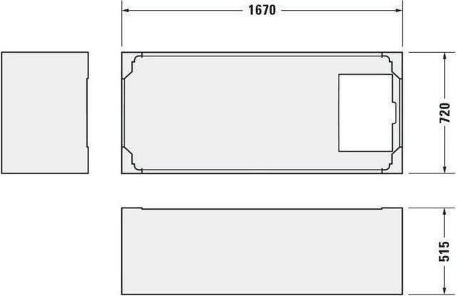 Immagine prodotto Duravit Vasca rettangolare D-Code 75 x 170 cm bianca liscia 7000970000000 (120 l, 170 cm, 75 cm)