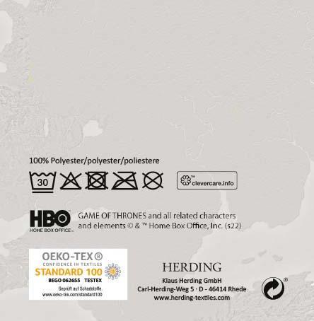 Actual product image Herding Game of Thrones Soft Velboa Cushion (30 x 50 cm)
