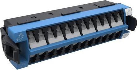 Image du produit Commscope Adaptateur 360 distributions monomode, 12x LC duplex blå