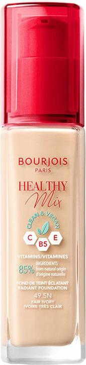 Bourjois Healthy Mix Clean&Vegan Foundation 49.5 Fair Ivory 30Ml (Fair Ivory)