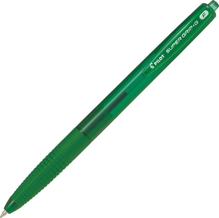 Actual product image Pilot Pack of 12 SuperGrip click pens (Green, 12 x)