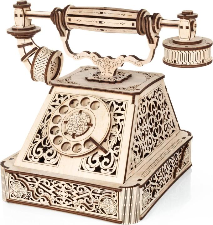 Image du produit Eco Wood Art Kit de maquette 3D en bois - Teélephone rétro
