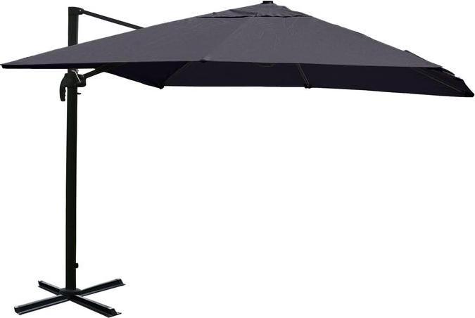 Actual product image Mendler Gastronomy traffic light umbrella HWC-A96, 3x4m (Ø5m) polyester/aluminium, anthracite without (1.04 m)
