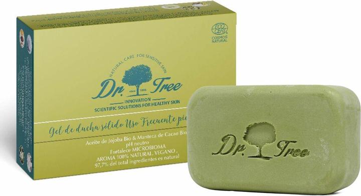Immagine prodotto Dr. Tree Gel doccia solido biologico per pelli sensibili con olio di Jojoba 120g