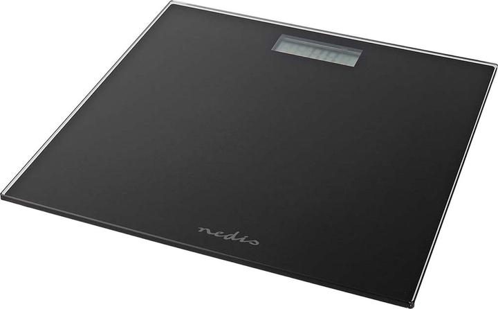 Immagine prodotto Nedis Bilancia pesapersone | Digitale | Nera | Vetro temperato | Capacità di pesatura massima: 150 kg (150 kg)