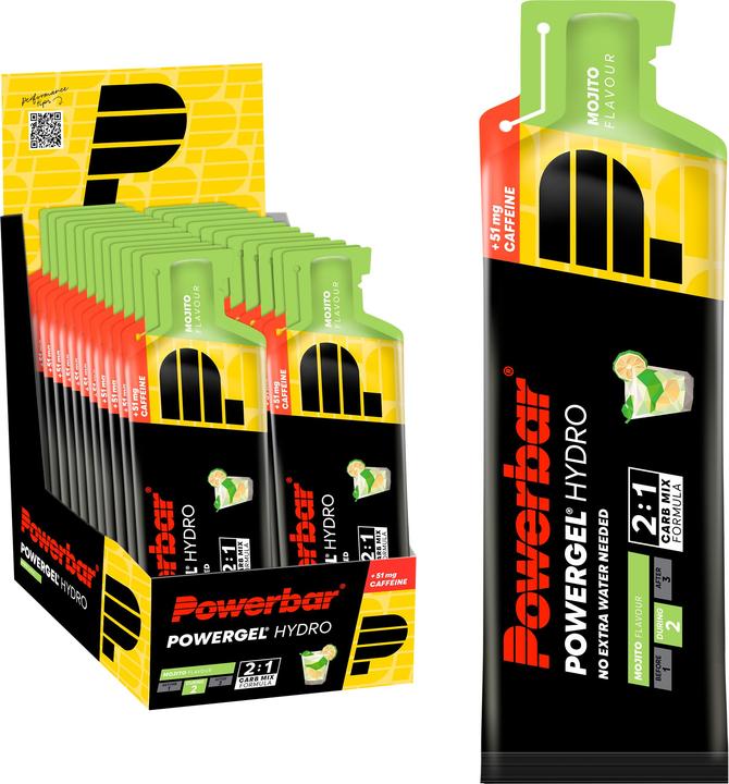 Produktbild Powerbar PowerGel Hydro (Mojito, Koffein, 24 Stk., 1850 g)