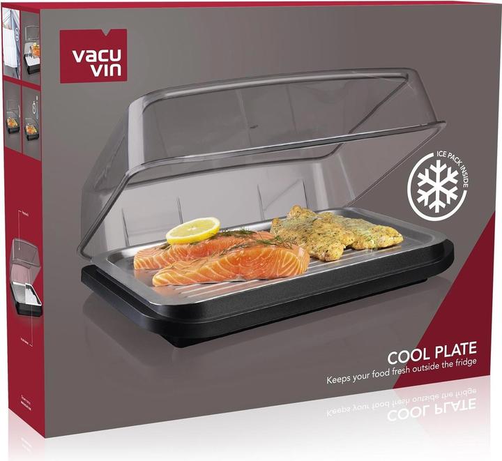 Actual product image Vacu Vin Cooling Plate Black/Transparent