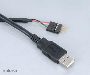 Image du produit Akasa Câble USB externe à interne (0.40 m)