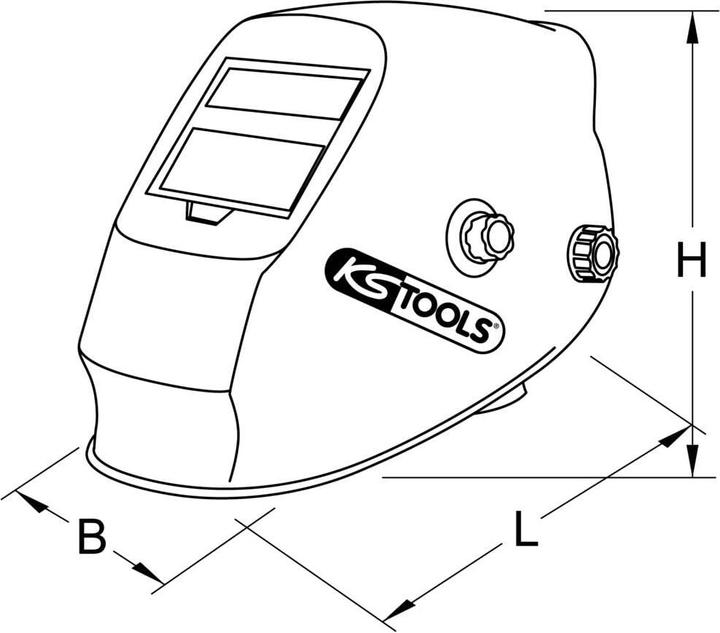 Image du produit KS Tools Casque de soudeur automatique | 310.0195