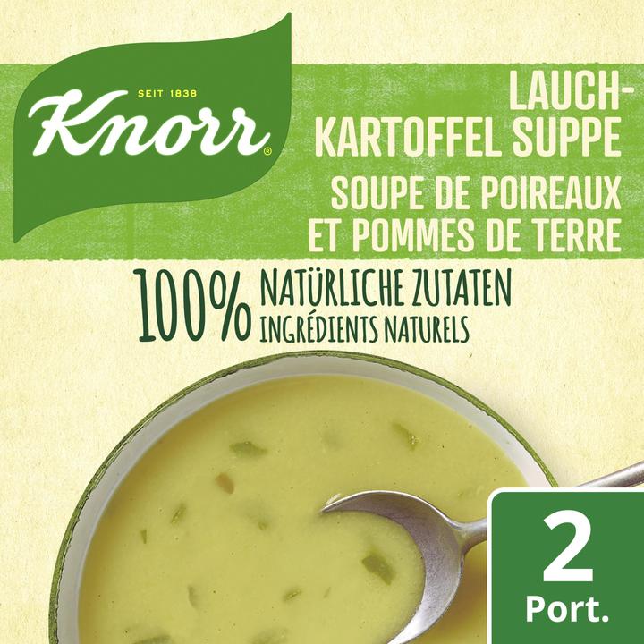 Image du produit Knorr 100% naturel Soupe de poireaux, pommes de terre et oignons, sachet de soupe, plat cuisiné