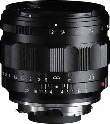 Actual product image Voigtländer Nokton 35mm / 1.2 VM asph. IV schwarz (C-mount)