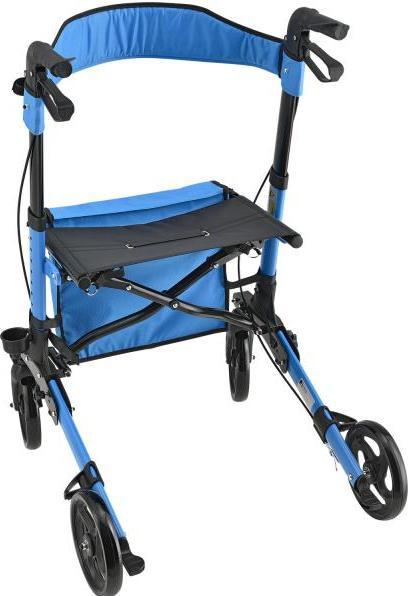 Image du produit Juskys Rollator pliable Vital avec siège et sac à provisions