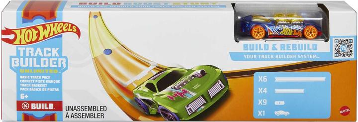 Image du produit Hot Wheels Coffret Piste Basique Track Builder Unlimited - Petite Voiture / Circuit - Dès 6 ans