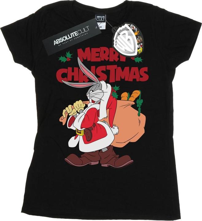 Immagine prodotto Looney Tunes Santa Bugs Bunny Maglietta Donna (XXL)