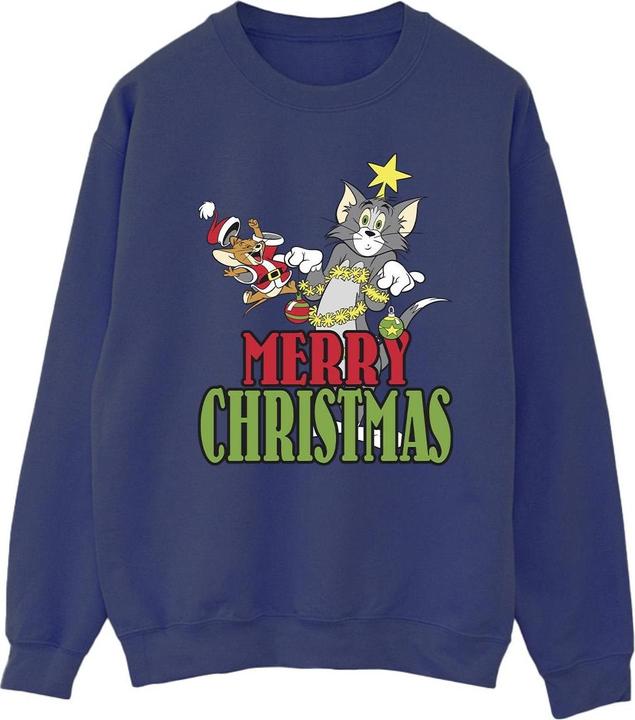 Produktbild Tom & Jerry Merry Christmas Baubles Sweatshirt (M)