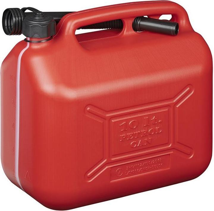 Actual product image ProPlus Petrol can 10L plastic red UN-approved