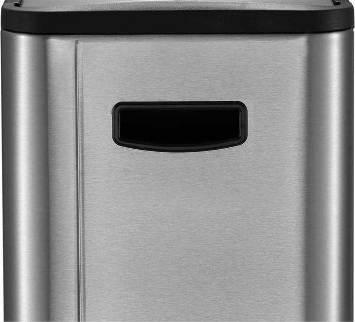 Produktbild EKO Mülltrennsystem Ecoslim Tretmülleimer Edelstahl 2 x 20 L mit Fingerabdruckschutzbeschichtung, z (40 l)