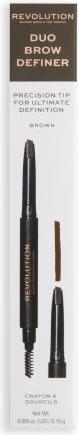 Actual product image Makeup Revolution Duo Brow Definer (Brown)