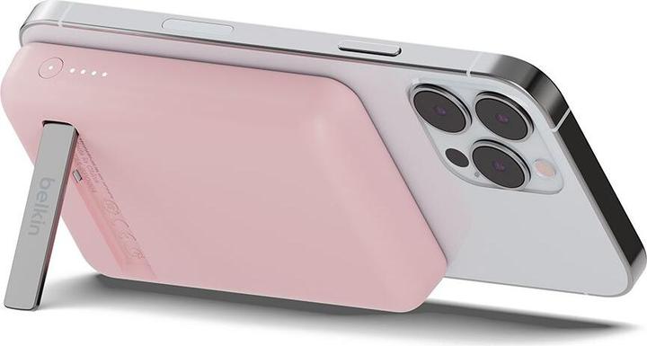 Image du produit Belkin Magnetische Powerbank, MagSafe kompatible, mit Standfunktion für iPhone (5000 mAh, 7.50 W, 7.50 Wh)