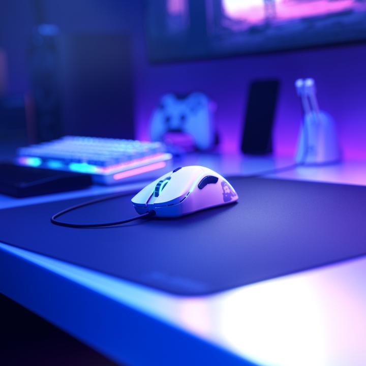 Actual product image Glorious PC Gaming Race Gaming mouse model D Minus (matt white) (Cable)