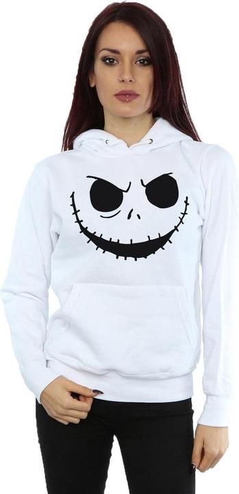 Actual product image Disney Womens/Ladies Nightmare Before Christmas Jack's Face Bold Hoodie (M)