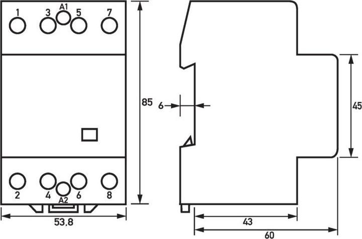 Actual product image Doepke Inst.contactor HS40-40/230V 4S 40A 230V HS40-40/230V