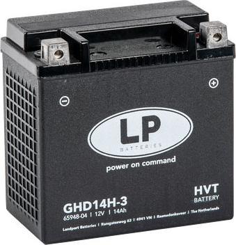 Image du produit Landport Batterie moto gel GHD14H-3 12V 14Ah (12 V, 14 Ah)