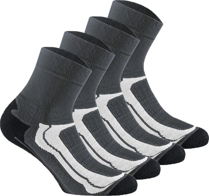 Rohner Socken Sportlich Bequem sitzend Basic Quarter Sport (4er Pack, 39 - 42)