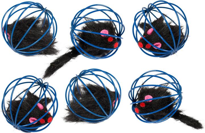 Image du produit Karlie Boule à grille avec souris en peluche (Jouet à balle chat)