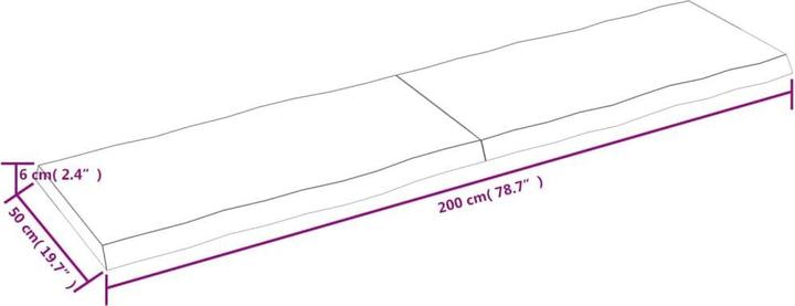 Produktbild VidaXL Aneta (200 x 6 x 50 cm)
