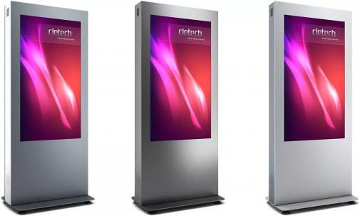 Actual product image DSS Indoor Stele Portrait, 65" screen, black