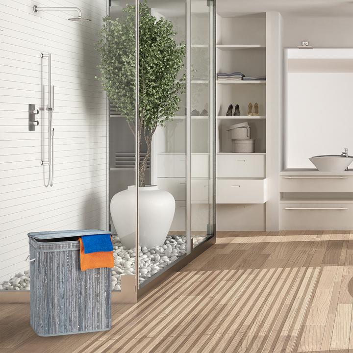 Actual product image Relaxdays Lidded Laundry Hamper (95 l)