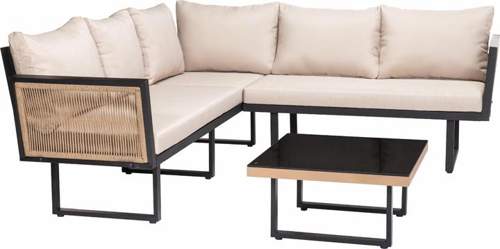 Actual product image Masterjero Outdoor Furnitu Set Grey 6seat With Tabl