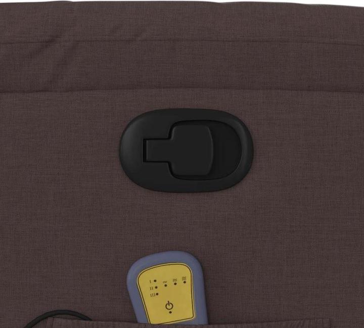 Actual product image VidaXL Massage chair with stand-up aid dark brown fabric