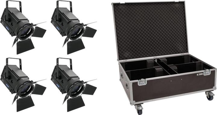 Actual product image Eurolite Set 4x LED THA-150F + Case