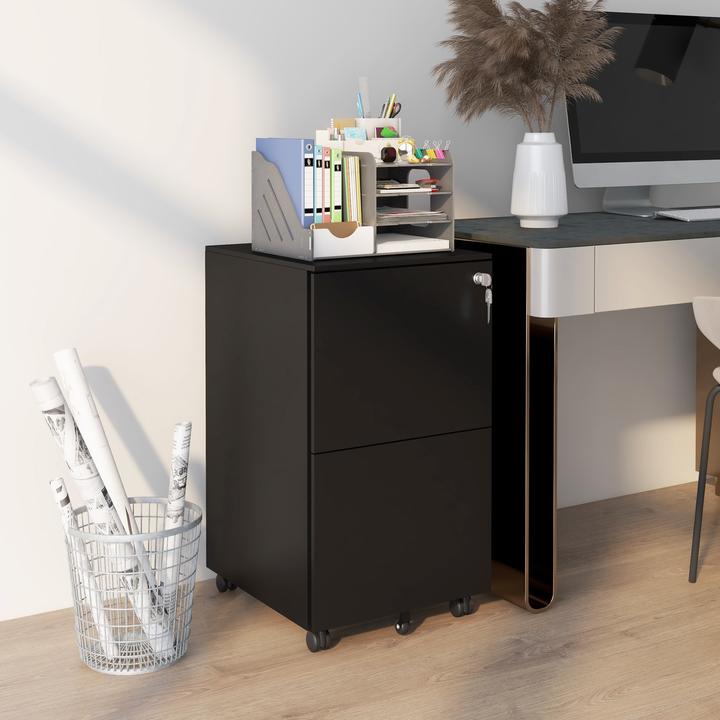 Produktbild Vinsetto Rollcontainer mit 2 verschliessbaren Schubladen