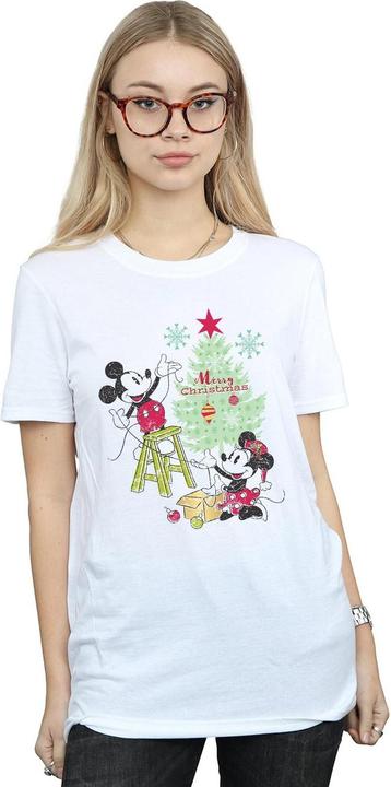 Image du produit Disney - T-shirt MICKEY AND MINNIE CHRISTMAS TREE - Femme (XXL)