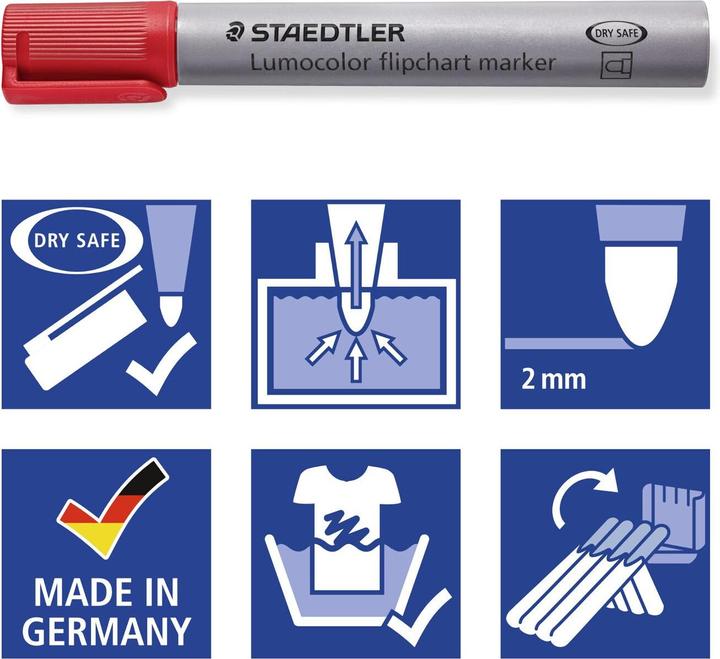 Produktbild Staedtler Lumocolor (Mehrfarbig, 2 mm, 8 x)