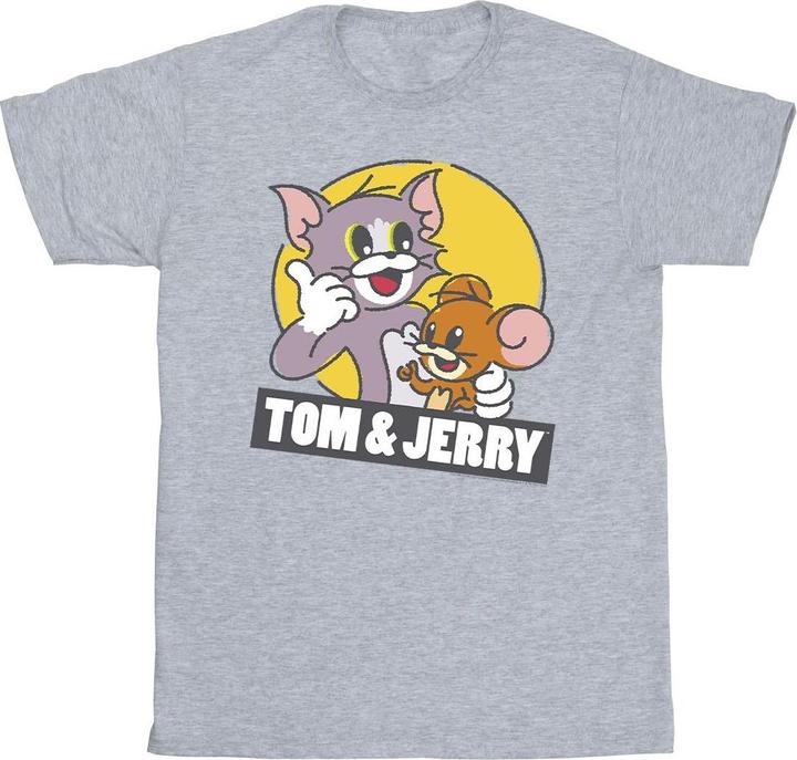 Immagine prodotto Tom & Jerry Sketch Logo Maglietta Ragazze (140, 146)