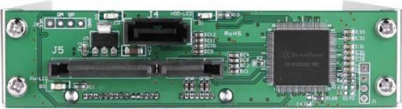Actual product image Silverstone SST-HDDBOOST - 3.5" to 2.5" SSD Hard Drive Boost Device, nickel