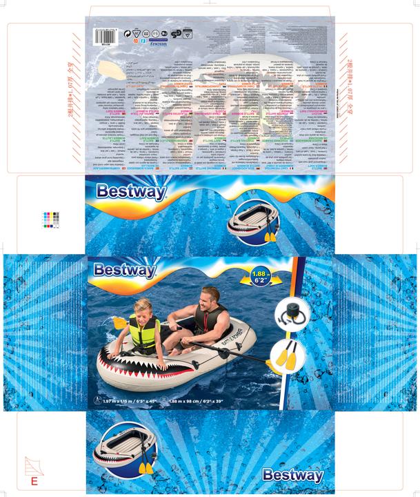 Immagine prodotto Bestway Battle Bomber Raft canotto (188 cm, 2 pers.)