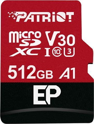 Image du produit Patriot EP Pro Micro SDXC 1TB (512 Go, microSDXC, U3, UHS-I)
