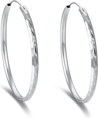 Produktbild Beneto Timeless round earrings made of silver AGUC2272 - Diameter: 5.5 cm (L)