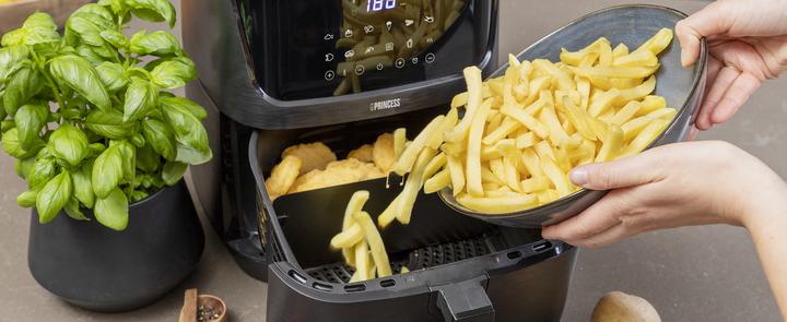 Image du produit Princess Friteuse numérique à air chaud 6,5 L avec séparateur (Prise UE)