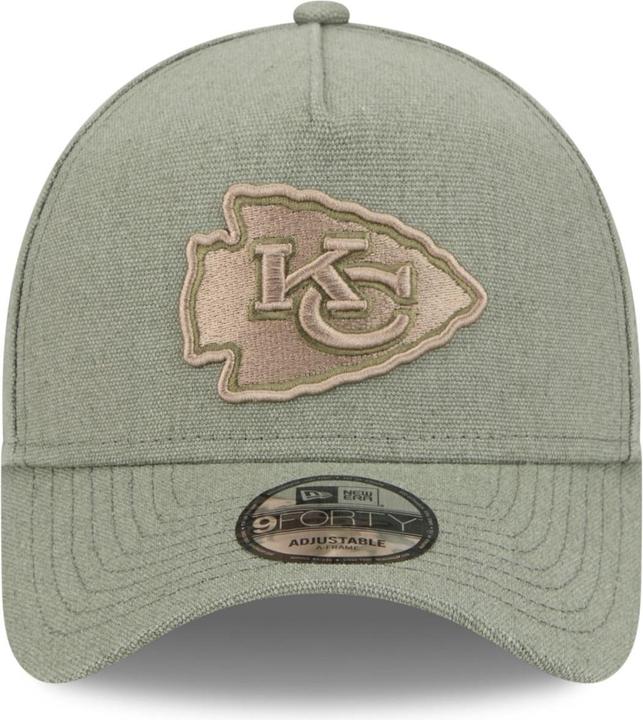 Actual product image New Era A-Frame Trucker Canvas Cap - Kansas City Chiefs olive (One size)