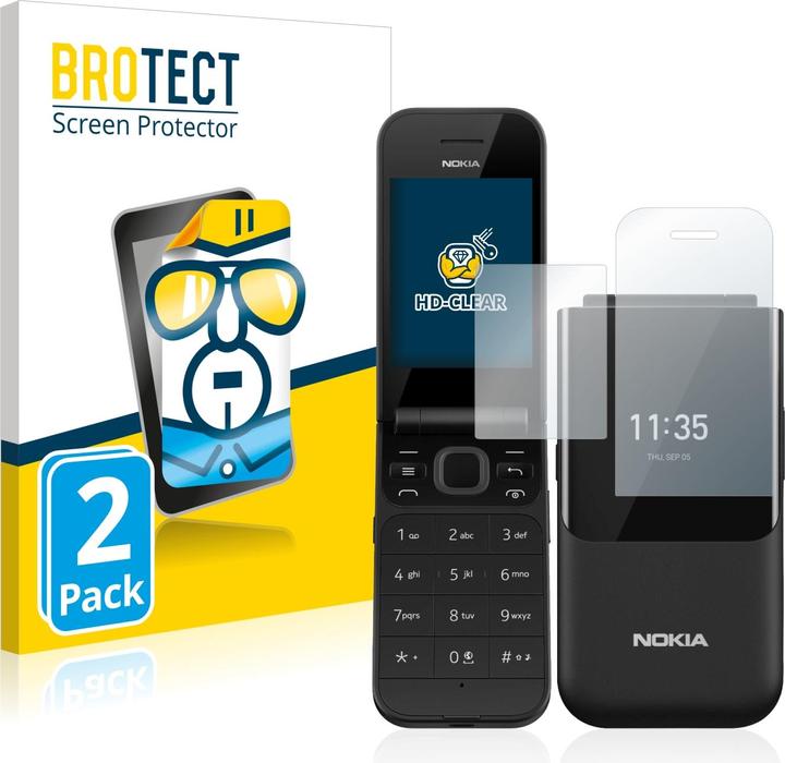 Immagine prodotto BROTECT Pellicola Trasparente (2 Pezzo/i, Nokia 2720 Flip)