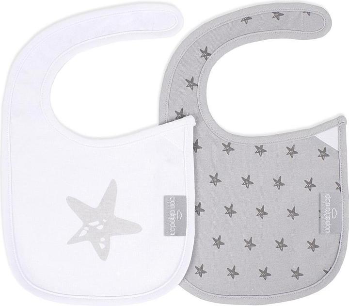Actual product image Don Algodon BIB VELCRO (PACK OF 2) - 38X22 - COTTON - GREY